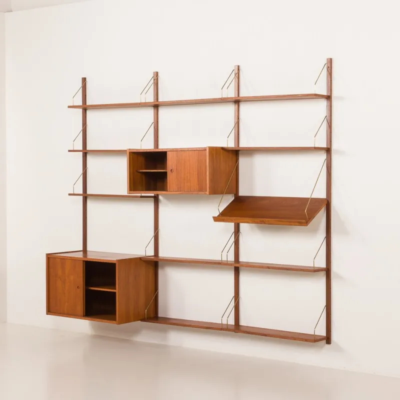 Pamono Vintage Danish Teak Wall Unit from PS System, 1960s> Shelves & Wall Units