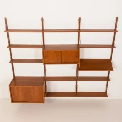 Pamono Vintage Danish Teak Wall Unit from PS System, 1960s><noscript><img width=