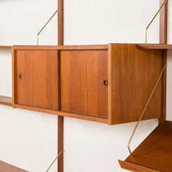 Pamono Vintage Danish Teak Wall Unit from PS System, 1960s><noscript><img width=