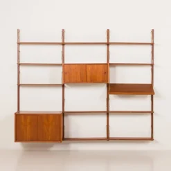 Pamono Vintage Danish Teak Wall Unit from PS System, 1960s><noscript><img width=