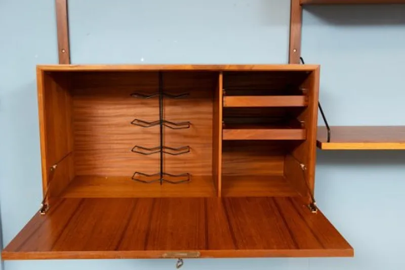 Sale Pamono Vintage Danish Three-Bay Wall System by Poul Cadovius, 1960s