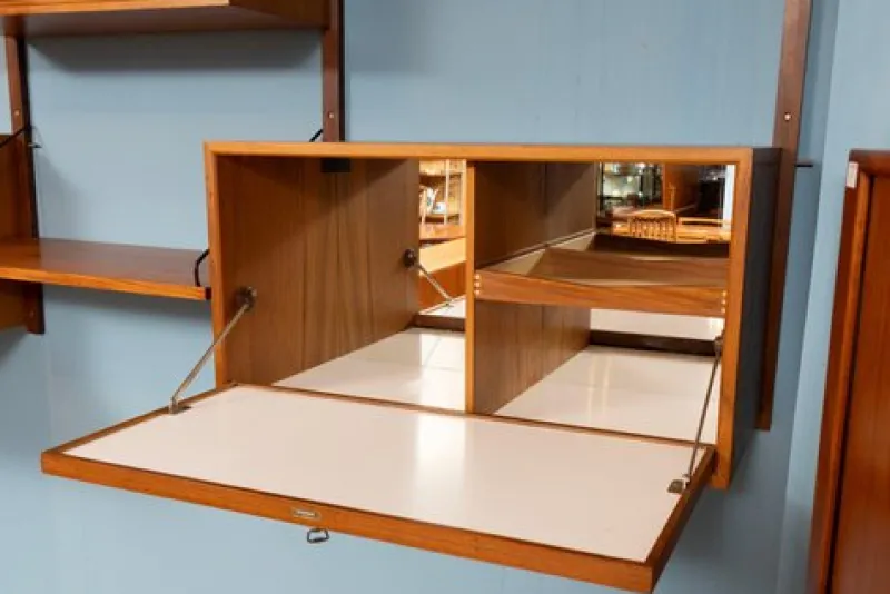 Sale Pamono Vintage Danish Three-Bay Wall System by Poul Cadovius, 1960s