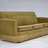 Pamono Vintage Danish Three-Seater Sofa in Light Green Furniture Velour, 1970s> Couches & Sofas