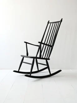 Hot Pamono Vintage Danish Windsor Style Rocking Chair, 1950s