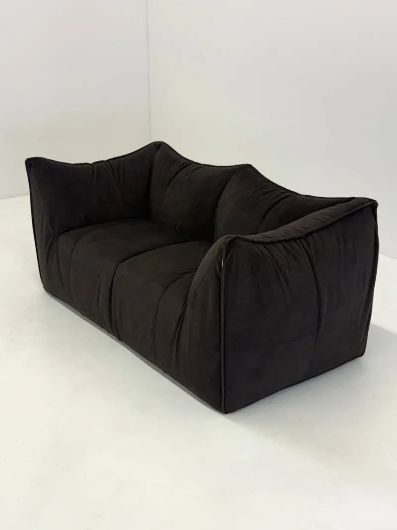 Pamono Vintage Dark Brown Le Bambole Sofa by Mario Bellini for B&B Italia, 1970s> Couches & Sofas
