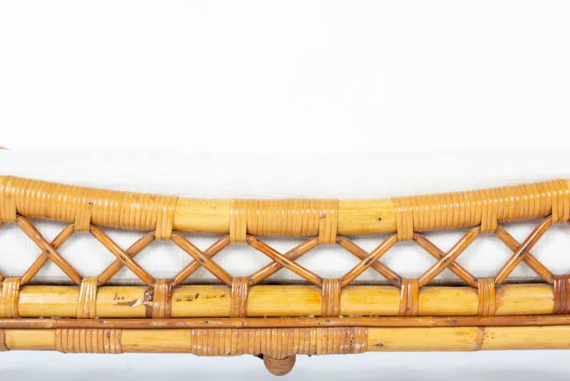 Clearance Pamono Vintage Daybed in Rattan, 1950