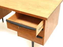 Pamono Vintage Desk with Six Drawers on Legs, 1960s><noscript><img width=