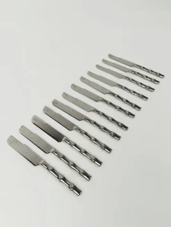 Online Pamono Vintage Dessert Cutlery in Silver-Plated Faux Bamboo, Italy, 1960s, Set of 51