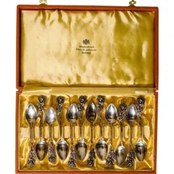 New Pamono Vintage Dessert Teaspoons in Silver, 1948, Set of 14
