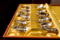 New Pamono Vintage Dessert Teaspoons in Silver, 1948, Set of 14