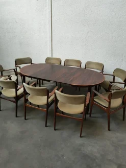 Pamono Vintage Dining Set by Erik Buck, Set of 11><noscript><img width=