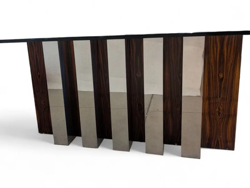Best Pamono Vintage Dining Table in Glass, 1970s