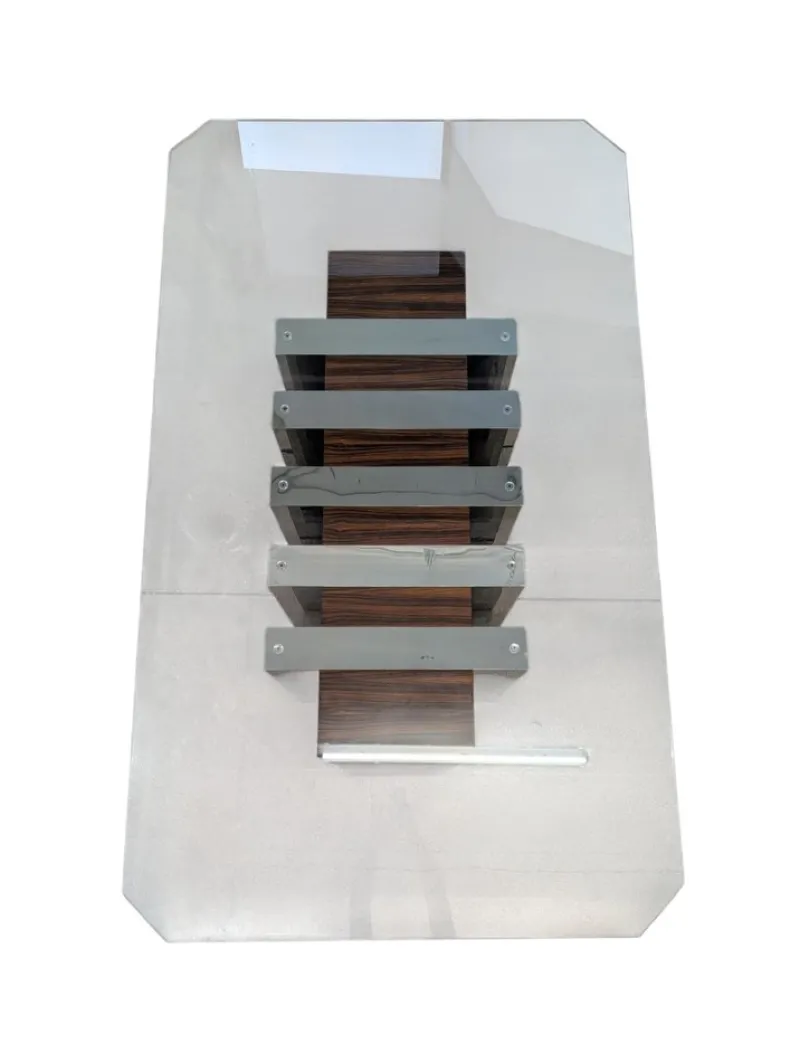 Best Pamono Vintage Dining Table in Glass, 1970s