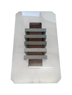 Best Pamono Vintage Dining Table in Glass, 1970s