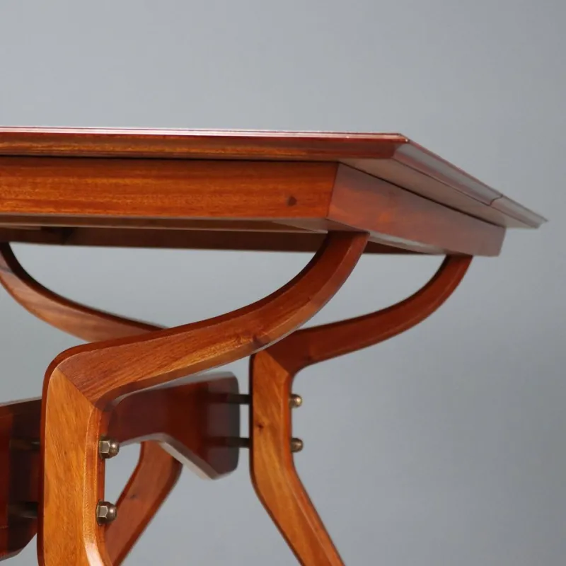 Pamono Vintage Dining Table in Mahogany Veneer, Italy, 1960s> Dining Tables & Sets