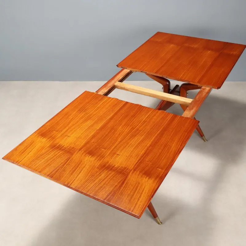Pamono Vintage Dining Table in Mahogany Veneer, Italy, 1960s> Dining Tables & Sets