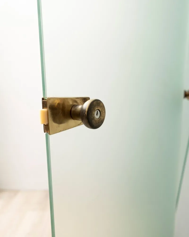 Pamono Vintage Doors in Glass and Brass from from Fontana Arte, Set of 4> Architectural Elements