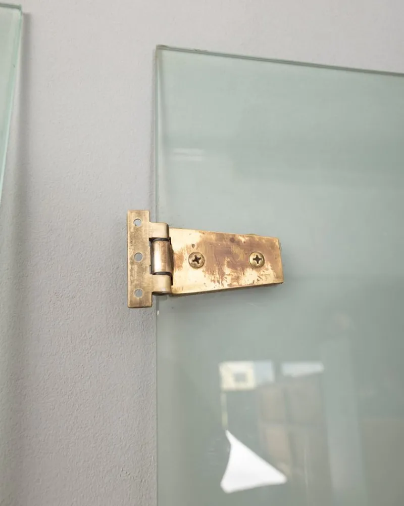 Pamono Vintage Doors in Glass and Brass from from Fontana Arte, Set of 4> Architectural Elements