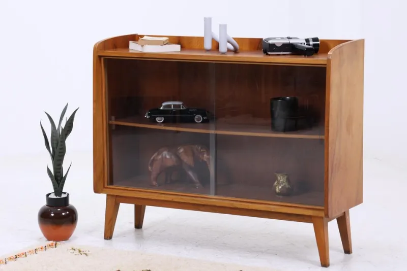 Hot Pamono Vintage Dresser with Glass Doors, 1960s