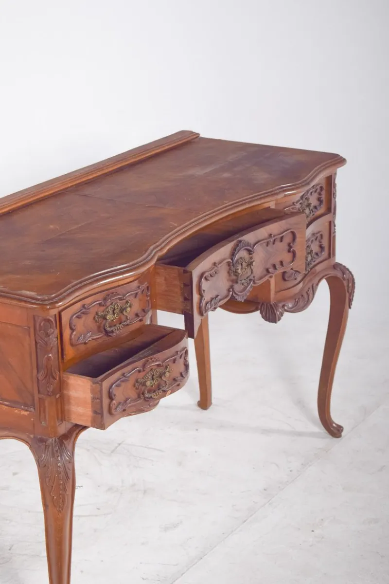 Sale Pamono Vintage Dressing Table in Carved Wood, 1920s