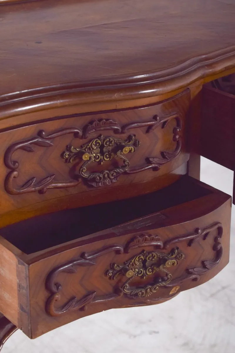 Sale Pamono Vintage Dressing Table in Carved Wood, 1920s