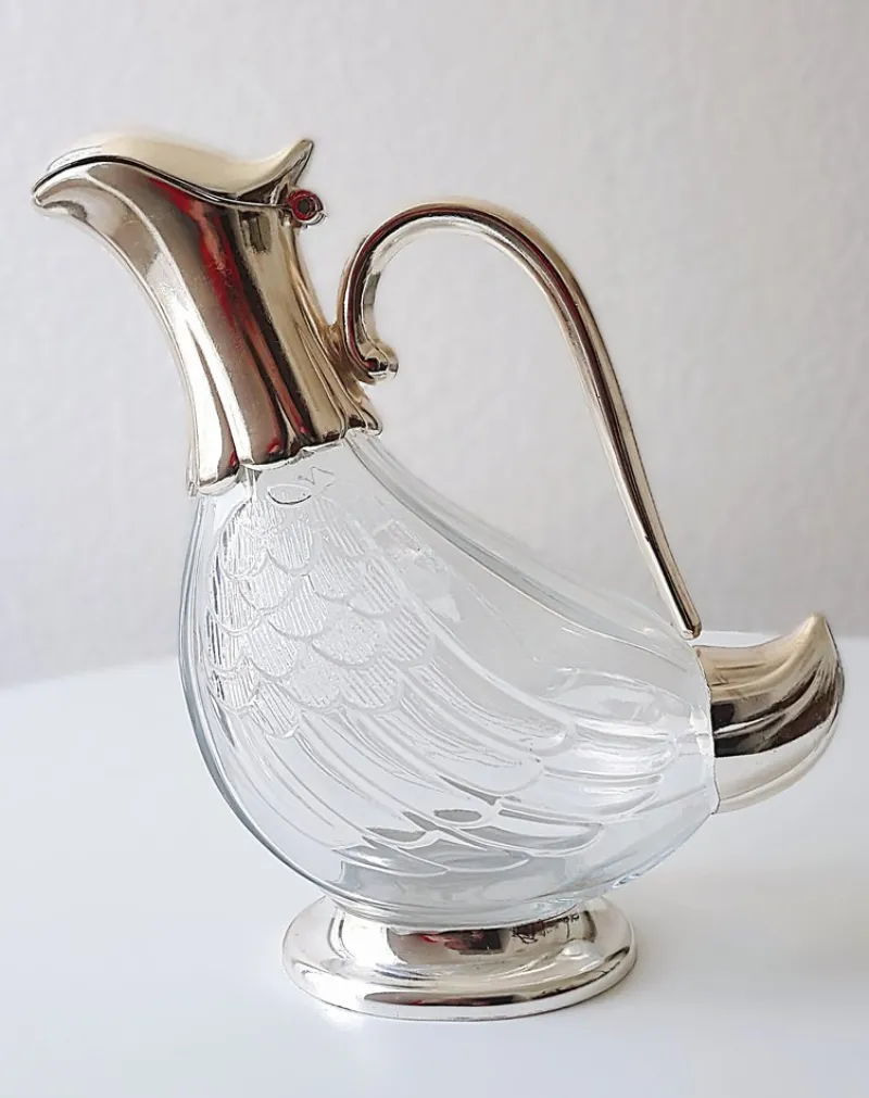 Pamono Vintage Duck Decanter in Crystal Glass, 1960s> Bottles, Carafes & Jugs