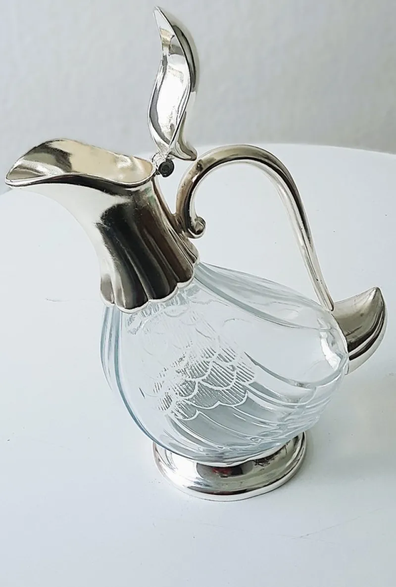 Pamono Vintage Duck Decanter in Crystal Glass, 1960s> Bottles, Carafes & Jugs