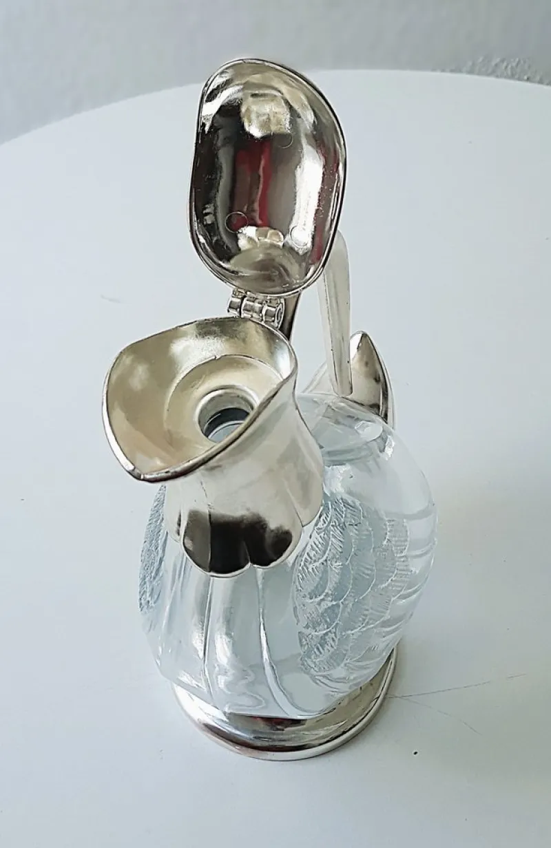 Pamono Vintage Duck Decanter in Crystal Glass, 1960s> Bottles, Carafes & Jugs