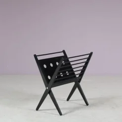 Pamono Vintage Dutch Folding Magazine Rack by Cees Braakman for Pastoe, 1950s> Magazine Racks