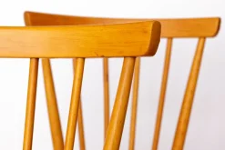 Pamono Vintage Dutch Kitchen Chairs with Beech Frames, 1960s, Set of 4><noscript><img width=