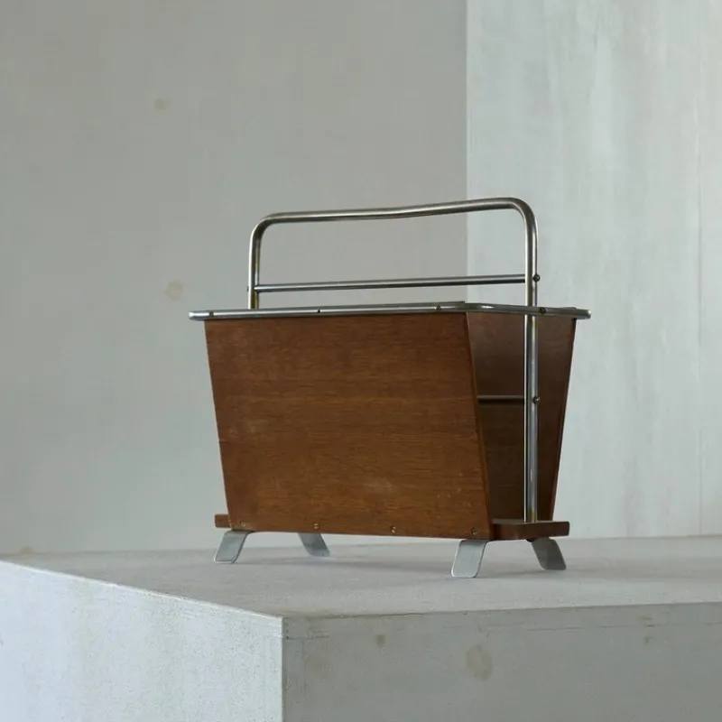 Pamono Vintage Dutch Magazine Rack, 1940s> Magazine Racks