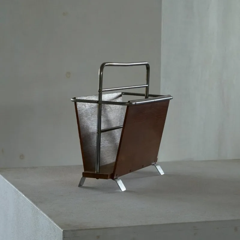 Pamono Vintage Dutch Magazine Rack, 1940s> Magazine Racks