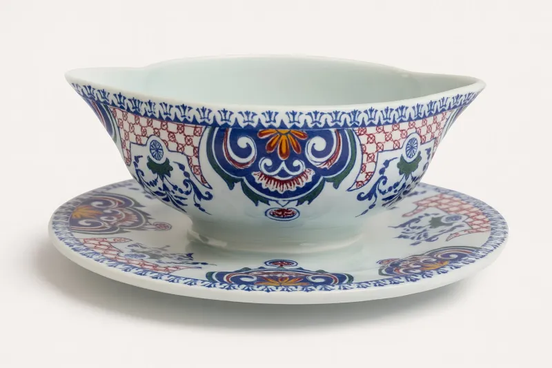 Hot Pamono Vintage Earthenware Dinner Service by Gien, 2001, Set of 40