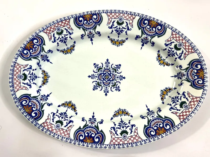 Hot Pamono Vintage Earthenware Dinner Service by Gien, 2001, Set of 40