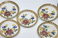 Pamono Vintage Earthenware Plates and Dishes, Italy, 1970s, Set of 12><noscript><img width=