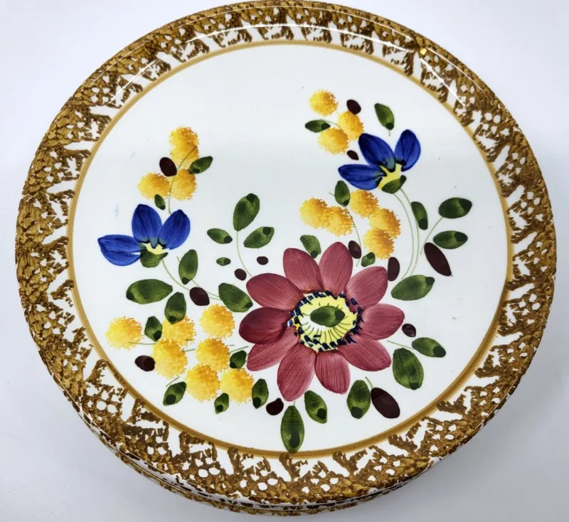 Pamono Vintage Earthenware Plates and Dishes, Italy, 1970s, Set of 12> Dinner Plates & Bowls