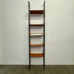 Pamono Vintage Earth/Sky Bent Wood Bookcase, 1950s> Shelves & Wall Units