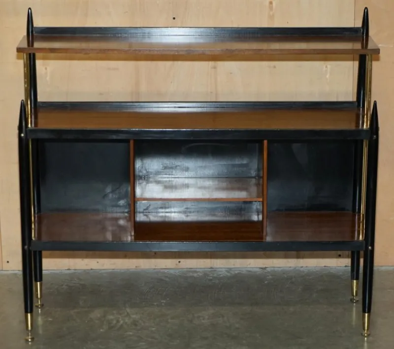 Pamono Vintage Ebonised Brass and Hardwood Sideboard from G-Plan> Sideboards & Buffets