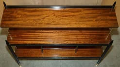 Pamono Vintage Ebonised Brass and Hardwood Sideboard from G-Plan><noscript><img width=