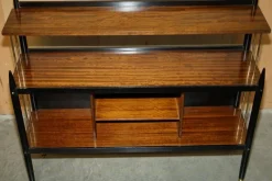 Pamono Vintage Ebonised Brass and Hardwood Sideboard from G-Plan><noscript><img width=