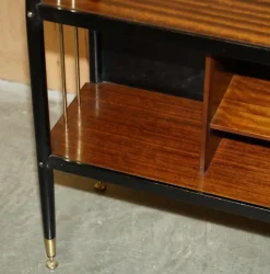 Pamono Vintage Ebonised Brass and Hardwood Sideboard from G-Plan><noscript><img width=