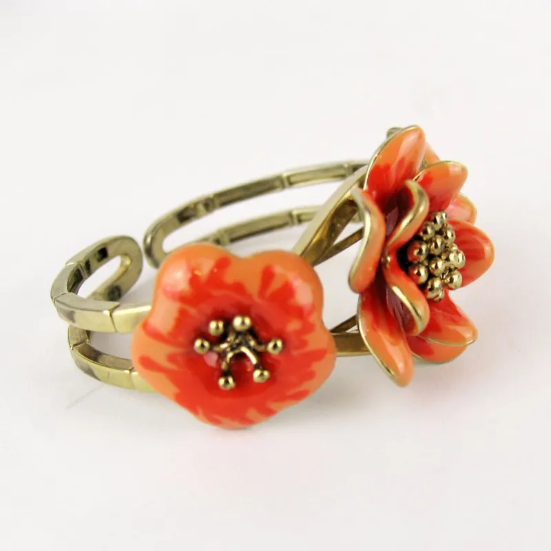 Hot Pamono Vintage Enamel Articulated Bracelet, 1960s