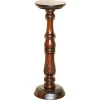 New Pamono Vintage English Carved Hardwood Pedestal, 1900