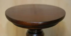 New Pamono Vintage English Carved Hardwood Pedestal, 1900