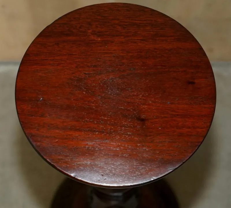 New Pamono Vintage English Carved Hardwood Pedestal, 1900