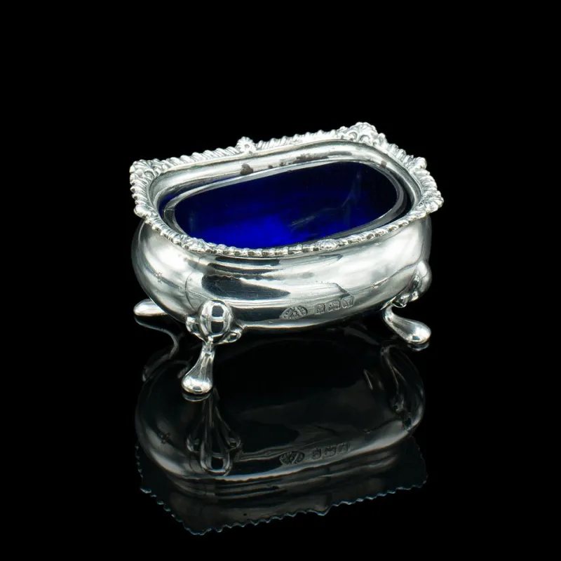 Discount Pamono Vintage English Cased Condiment Set in Silver, 1948, Set of 6
