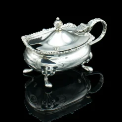 Discount Pamono Vintage English Cased Condiment Set in Silver, 1948, Set of 6