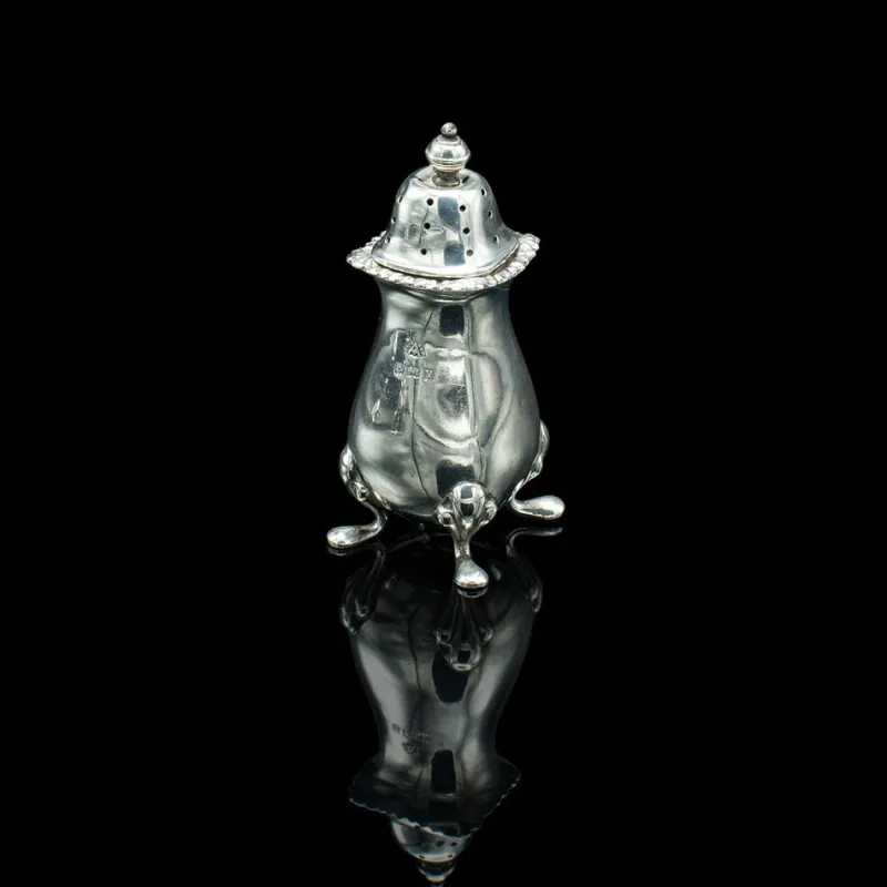 Discount Pamono Vintage English Cased Condiment Set in Silver, 1948, Set of 6