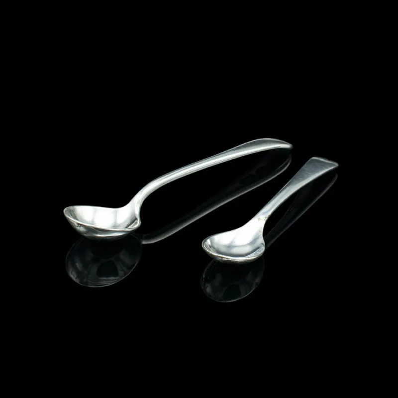Discount Pamono Vintage English Cased Condiment Set in Silver, 1948, Set of 6