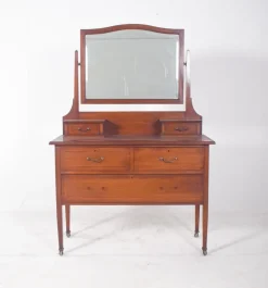 Hot Pamono Vintage English Dressing Table with Mirror, 1920s
